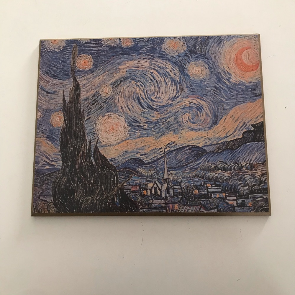 Starry Night wooden wall decor